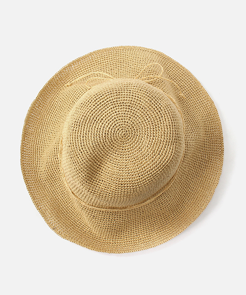 AZUL by moussy（アズールバイマウジー）の「PAPER FOLDING HAT/折り畳みペーパーハット（ハット・レディース・ベージュ/ブラック/ブラウン・FREE）」の9枚目の写真