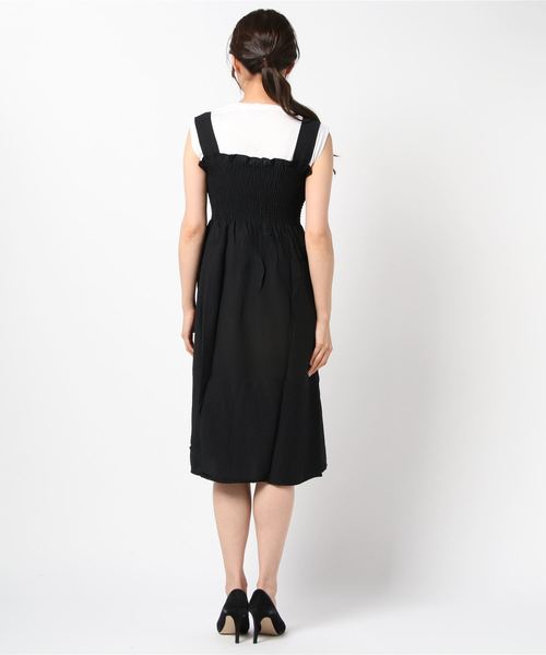 LUGG NAGG(ラグナグ)の「【Jewelobe/ ジュエローブ】 シャーリングサス付きワンピース(ワンピース・レディース・ピンク/サックスブルー/ベージュ/ブラック・FREE)」の6枚目の写真