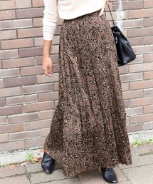 coca（coca） | レオパード柄ロング丈プリーツスカート(スカート)