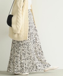 coca（coca） | レオパード柄ロング丈プリーツスカート(スカート)