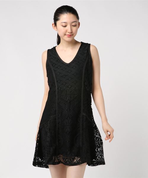 Desigual（デシグアル）の「ノースリーブワンピース 黒 CROACIA DESIGNED BY M. CHRISTIAN LACROIX（ワンピース・レディース・ブラック・M/L/S/XL）」の4枚目の写真
