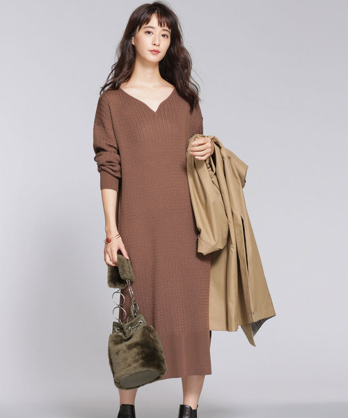 エレガントナノ ユニバース ニット ワンピース 人気のファッショントレンド