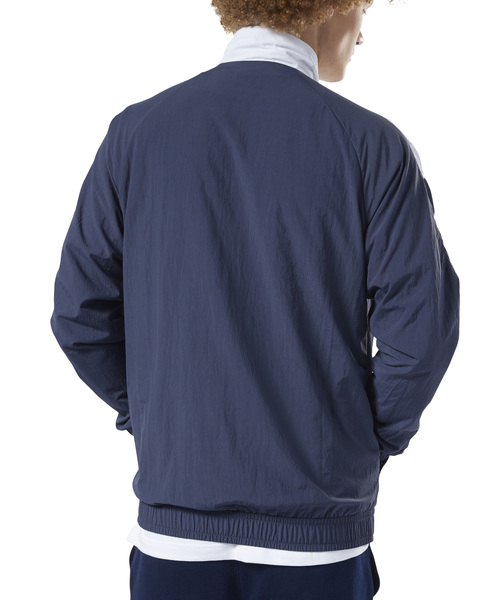 Reebok（リーボック）の「クラシックス ベクター トラックジャケット / Classics Vector Track Jacket（ナイロンジャケット・メンズ・グリーン/エメラルド/イエロー×ブラック/ブラック×ホワイト/ネイビー×ホワイト/ネイビー/ホワイト・SMALL/MEDIUM/LARGE/X-LARGE/XX-LARGE/XXX-LARGE/X-SMALL）」の13枚目の写真