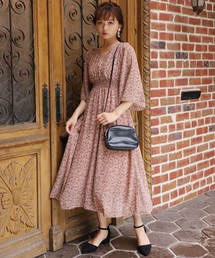 one after another NICE CLAUP | 【ZOZO限定】カシュクールフレアロングワンピース(ワンピース)