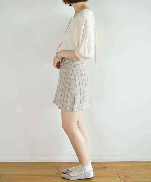 PairPair（ペアペア）の「スクエアネックバックリボンブラウス（シャツ/ブラウス・レディース・ブラック/アイボリー・FREE）」の5枚目の写真