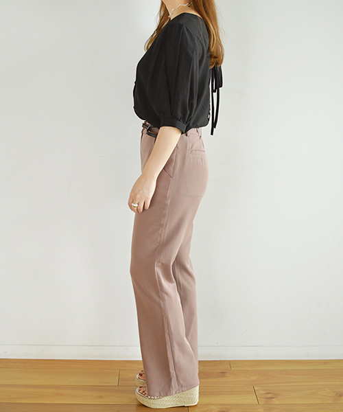 PairPair（ペアペア）の「スクエアネックバックリボンブラウス（シャツ/ブラウス・レディース・ブラック/アイボリー・FREE）」の11枚目の写真