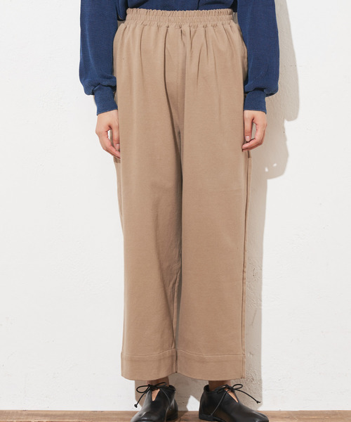 PUAL CE CIN(ピュアルセシン)の「ニットチノギャザーパンツ(その他パンツ・レディース・ベージュ/カーキ/モカ/ネイビー・FREE)」の15枚目の写真
