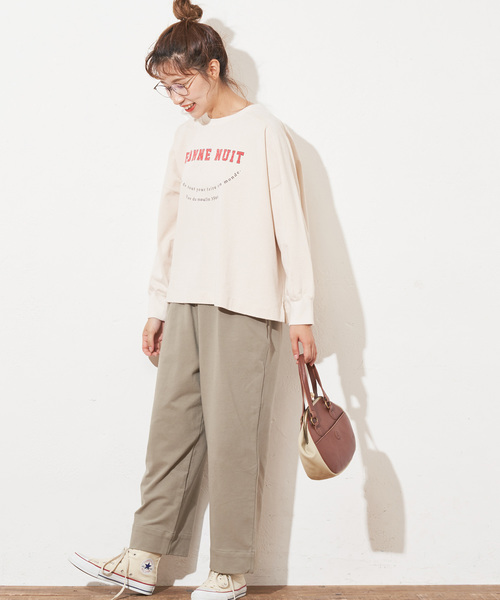 PUAL CE CIN(ピュアルセシン)の「ニットチノギャザーパンツ(その他パンツ・レディース・ベージュ/カーキ/モカ/ネイビー・FREE)」の19枚目の写真