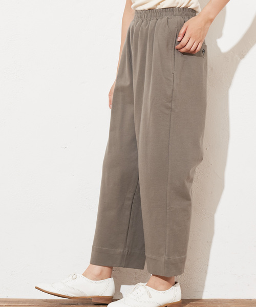 PUAL CE CIN(ピュアルセシン)の「ニットチノギャザーパンツ(その他パンツ・レディース・ベージュ/カーキ/モカ/ネイビー・FREE)」の6枚目の写真