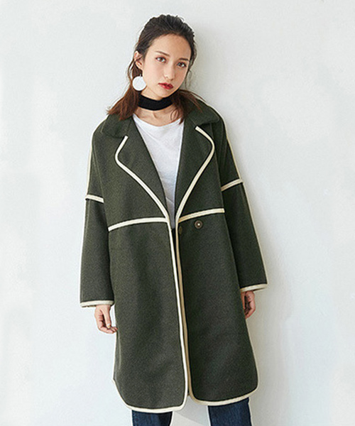 パイピング チェスターコート パイピング チェスターコート