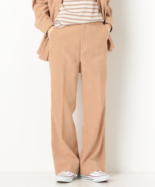 archives（アルシーヴ）の「【setupにも】起毛カルゼフレアパンツ（その他パンツ・レディース・ベージュ/ブラウン/ブルー/アイボリー・MEDIUM）」の3枚目の写真