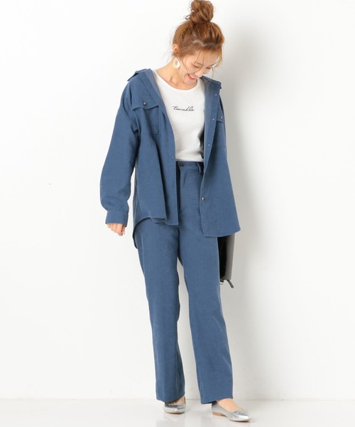 archives（アルシーヴ）の「【setupにも】起毛カルゼフレアパンツ（その他パンツ・レディース・ベージュ/ブラウン/ブルー/アイボリー・MEDIUM）」の10枚目の写真