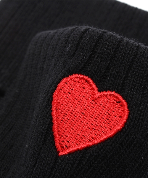 WEGO（ウィゴー）の「WEGO/ハート折り返しソックス（ソックス/靴下・レディース・ホワイト/ブラック/レッド・FREE）」の6枚目の写真