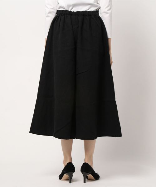 mizuiroind(ミズイロインド)の「ワイドフレアパンツ(その他パンツ・レディース・ブラック/チャコールグレー/キナリ・2)」の5枚目の写真