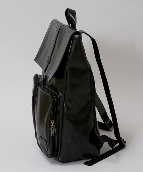 WEGO（ウィゴー）の「WEGO/レザータッチリュック（バックパック/リュック・メンズ・ホワイト/ブラック・FREE）」の8枚目の写真