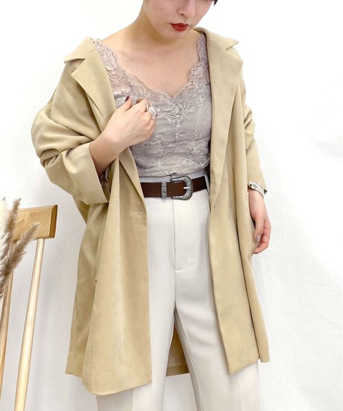 apres jour mignon(アプレジュールミニョン)の「ゆるテーラージャケット【ZOZOTOWN限定アイテム】(テーラードジャケット・レディース・モカ/ベージュ/アイボリー・フリー)」の19枚目の写真
