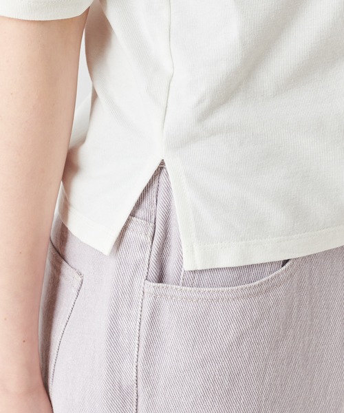 mystic（ミスティック）の「背中開きTシャツ（Tシャツ/カットソー・レディース・パープル/オフホワイト/イエロー・FREE）」の10枚目の写真