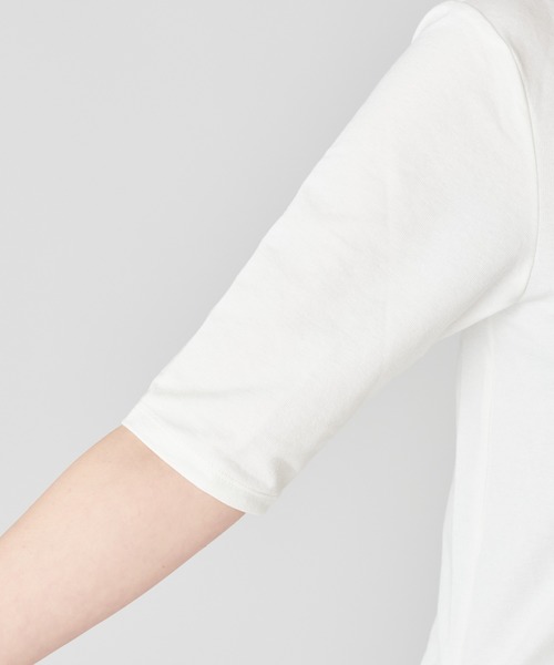 mystic（ミスティック）の「背中開きTシャツ（Tシャツ/カットソー・レディース・パープル/オフホワイト/イエロー・FREE）」の9枚目の写真