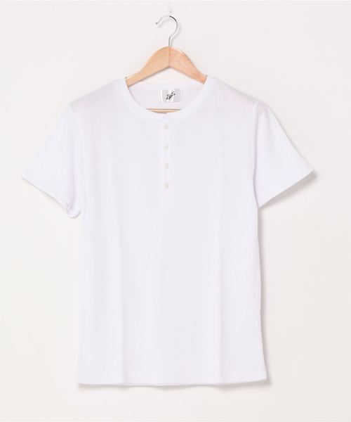 Bling Leads(ブリングリーズ)の「Bling Leads/サーマル半袖ヘンリーネックTee(Tシャツ/カットソー・メンズ・ホワイト/ブラック/グレー/カーキ/ネイビー/サックスブルー/ライトピンク・LARGE/X-LARGE/MEDIUM)」の15枚目の写真