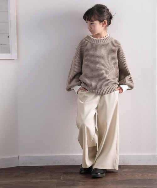 classicalelf(クラシカルエルフ)の「たなびくフレア、Aラインの魅力。イージーフレアパンツ(その他パンツ・レディース・アイボリー/ライトブラウン/ブラック/グレー・SMALL/MEDIUM/LARGE/X-LARGE)」の15枚目の写真