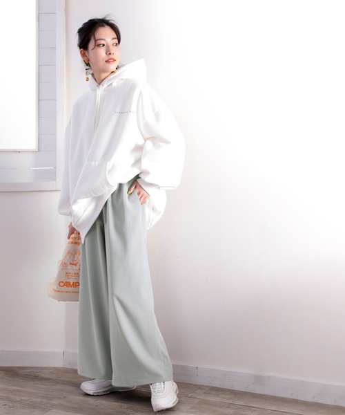 classicalelf(クラシカルエルフ)の「たなびくフレア、Aラインの魅力。イージーフレアパンツ(その他パンツ・レディース・アイボリー/ライトブラウン/ブラック/グレー・SMALL/MEDIUM/LARGE/X-LARGE)」の22枚目の写真