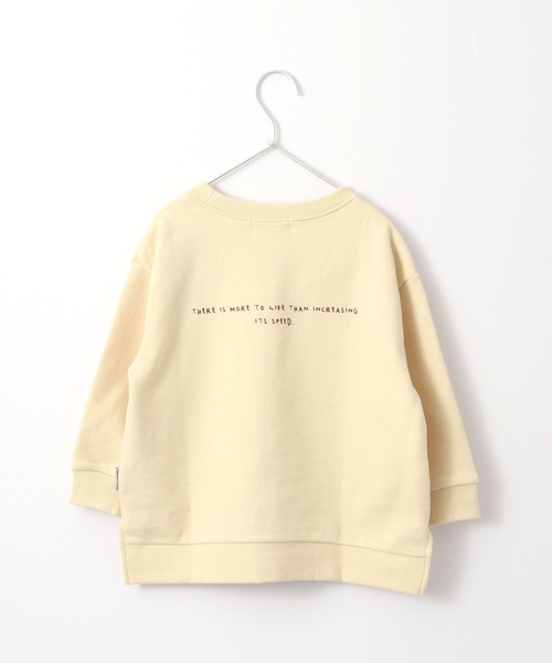 MAKE YOUR DAY（メイクユアデイ）の「ほっとひと息プリント裏毛トレーナー■80～140cm（スウェット・キッズ・ベージュ/ブラウン/レッド/ブルー・90/100/110/120/130/140/80）」の8枚目の写真
