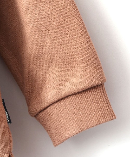 MAKE YOUR DAY（メイクユアデイ）の「ほっとひと息プリント裏毛トレーナー■80～140cm（スウェット・キッズ・ベージュ/ブラウン/レッド/ブルー・90/100/110/120/130/140/80）」の13枚目の写真