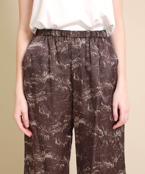 PONTI（ポンティ）の「【PONTI(ポンティ)】ウェーブインクジェットパンツ　PO2H042（その他パンツ・レディース・ダークブラウン・1）」の7枚目の写真