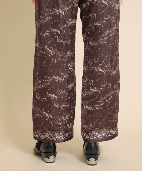 PONTI（ポンティ）の「【PONTI(ポンティ)】ウェーブインクジェットパンツ　PO2H042（その他パンツ・レディース・ダークブラウン・1）」の3枚目の写真