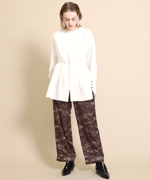 PONTI（ポンティ）の「【PONTI(ポンティ)】ウェーブインクジェットパンツ　PO2H042（その他パンツ・レディース・ダークブラウン・1）」の12枚目の写真