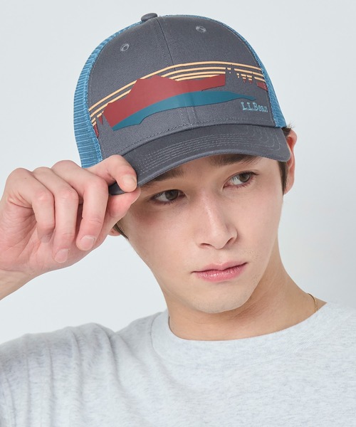 L.L.Bean（エルエルビーン）の「エル・エル・ビーン・トラッカー・ハット（キャップ・メンズ・ブラック/グレー/ブルー/グリーン/ブルー系その他/ダークグレー/ブラウン/ブラック×レッド/インディゴブルー/ベージュ系その他/ブルー系その他2/マルチ/ネイビー/エメラルド/オリーブ/ダークグリーン/ヘザーグレー/ネイビー系/グリーン系その他/レッド系その他/グレー系その他・OSFA）」の6枚目の写真