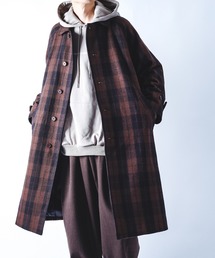 kutir | ウールライクロングステンカラーコート(その他アウター)