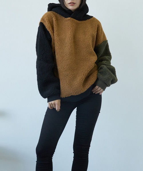 VIBGYOR(ヴィブジョー)の「VIBGYOR Select/BOA BIGプルパーカー(BL)(パーカー・レディース・キャメル/その他1/その他2/ベージュ/ブラック/ホワイト/カーキ/ライトパープル/ダークグリーン・LARGE/MEDIUM/X-LARGE)」の9枚目の写真