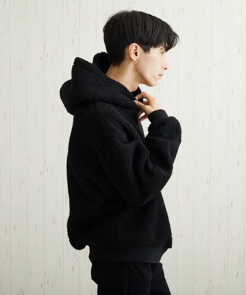VIBGYOR(ヴィブジョー)の「VIBGYOR Select/BOA BIGプルパーカー(BL)(パーカー・レディース・キャメル/その他1/その他2/ベージュ/ブラック/ホワイト/カーキ/ライトパープル/ダークグリーン・LARGE/MEDIUM/X-LARGE)」の14枚目の写真