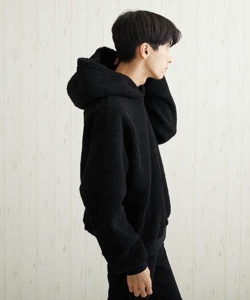 VIBGYOR(ヴィブジョー)の「VIBGYOR Select/BOA BIGプルパーカー(BL)(パーカー・レディース・キャメル/その他1/その他2/ベージュ/ブラック/ホワイト/カーキ/ライトパープル/ダークグリーン・LARGE/MEDIUM/X-LARGE)」の15枚目の写真