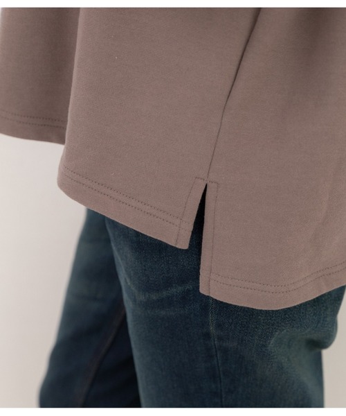 PREFERIR（プレフェリール）の「モックネック ボリューム袖 スウェット トレーナー（Tシャツ/カットソー・レディース・モカ/ピンク/ブラック/グリーン/チャコールグレー・FREE）」の16枚目の写真