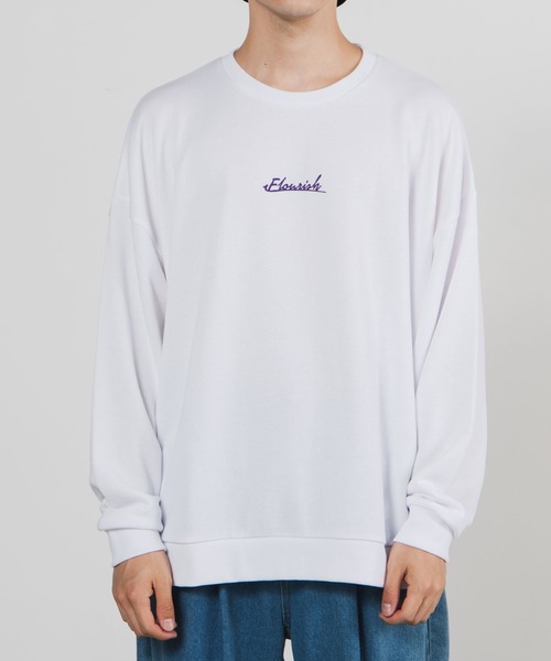 WEGO（ウィゴー）の「WEGO/レトロロゴビッグシルエットプルオーバー（スウェット・メンズ・ホワイト/スミクロ/ベージュ/ホワイト系その他・LARGE/MEDIUM）」の19枚目の写真