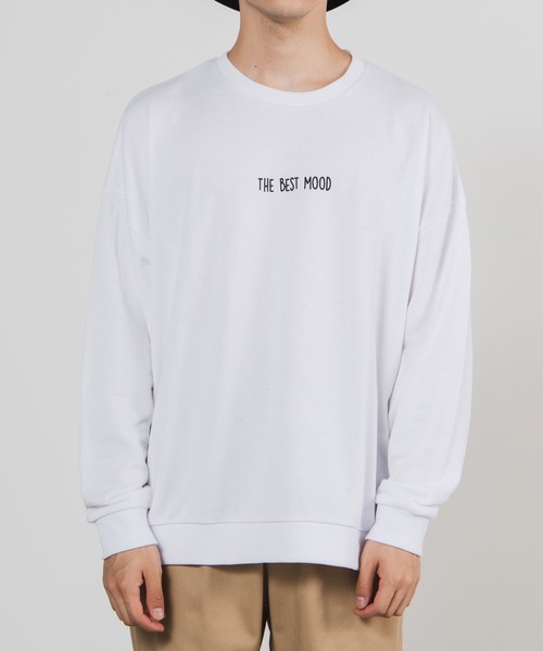 WEGO（ウィゴー）の「WEGO/レトロロゴビッグシルエットプルオーバー（スウェット・メンズ・ホワイト/スミクロ/ベージュ/ホワイト系その他・LARGE/MEDIUM）」の17枚目の写真