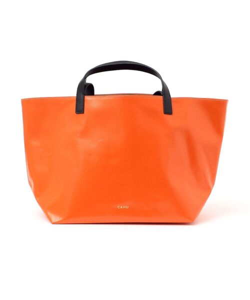 SHIPS(シップス)の「CAHU:Mini Pratique(トートバッグ・レディース・ブラック/オレンジ/ダークグレー/クリアレッド・ONE SIZE)」の5枚目の写真