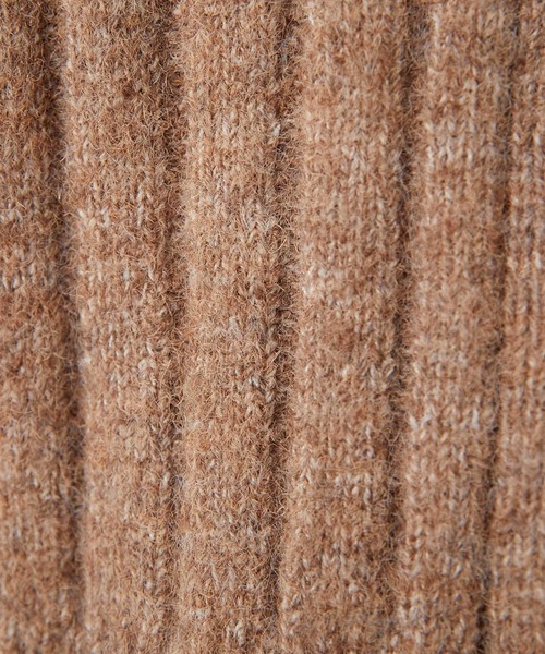 natural couture(ナチュラルクチュール)の「ミックスヤーン2WAYカーディガン(カーディガン/ボレロ・レディース・ベージュ/パープル/ブラウン・FREE)」の10枚目の写真