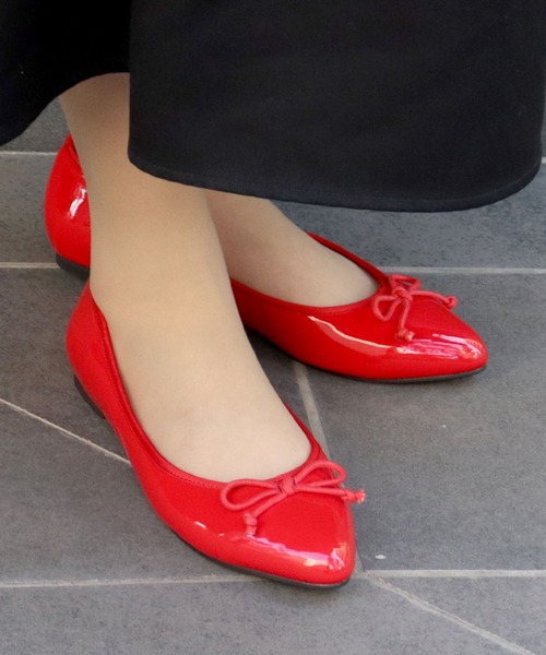 LibertyDoll（リバティードール）の「Liberty doll / ポインテッドトゥ フラットバレエパンプス(5420)（バレエシューズ・レディース・ブラック/パイソン/シルバー/レッド/ホワイト/ベージュ/ゴールド/ゴールド系その他/ブラック系その他/シルバー系その他・3L/S/M/L/LL/SS）」の5枚目の写真