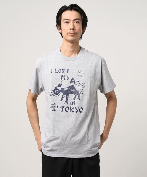 fridge(フリッジ)の「☆【VINUP】ビンナップ I LOST MY A TOKYO プリントTee(Tシャツ/カットソー・メンズ・ホワイト/グレー・MEDIUM/LARGE/X-LARGE/SMALL)」の2枚目の写真