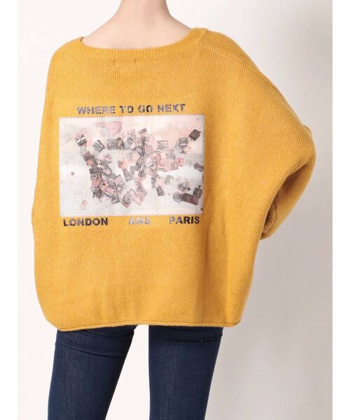 GYDA（ジェイダ）の「カラーグラフィックニット TOPS（ニット/セーター・レディース・アイボリー/ピンク/ミント/ベージュ/マスタード/ブラウン・FREE）」の20枚目の写真