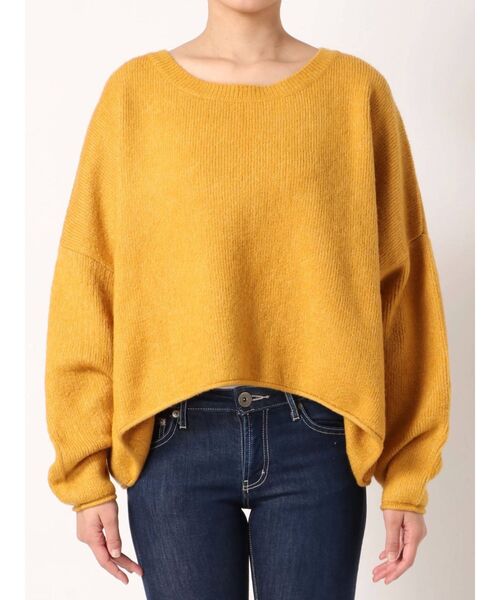 GYDA（ジェイダ）の「カラーグラフィックニット TOPS（ニット/セーター・レディース・アイボリー/ピンク/ミント/ベージュ/マスタード/ブラウン・FREE）」の21枚目の写真