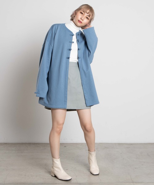 WEGO（ウィゴー）の「WEGO/リブタートルロンT（Tシャツ/カットソー・レディース・ホワイト/ブラック/杢グレー/ホワイト系その他5/ブラック系その他5・FREE）」の7枚目の写真