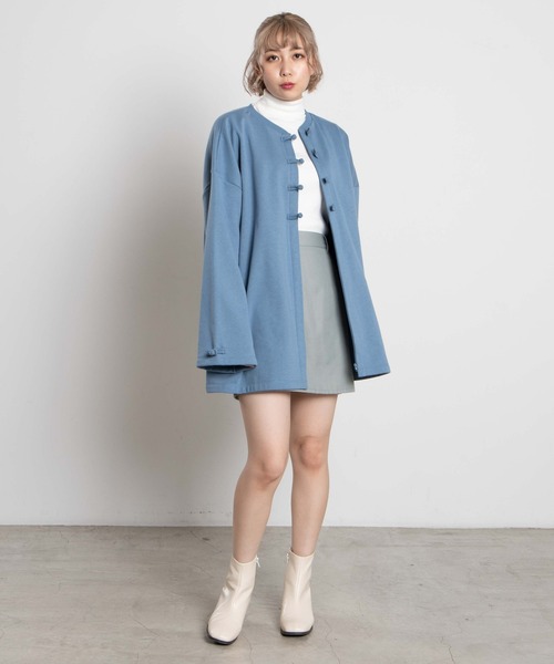 WEGO（ウィゴー）の「WEGO/リブタートルロンT（Tシャツ/カットソー・レディース・ホワイト/ブラック/杢グレー/ホワイト系その他5/ブラック系その他5・FREE）」の8枚目の写真