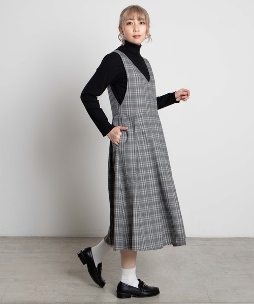 WEGO（ウィゴー）の「WEGO/リブタートルロンT（Tシャツ/カットソー・レディース・ホワイト/ブラック/杢グレー/ホワイト系その他5/ブラック系その他5・FREE）」の10枚目の写真