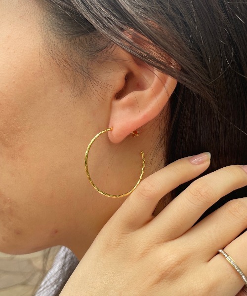 blatto(ブラット)の「【blatto 925silver】925silver ピアス ゴールド(K18メッキ仕様) シルバー(プラチナメッキ仕様)(ピアス(両耳用)・メンズ・シルバー/ゴールド・FREE)」の2枚目の写真