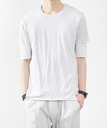 ATTACHMENT | 80/2 TIGHT TENSION JERSEY LAYERED TEE(Tシャツ/カットソー)