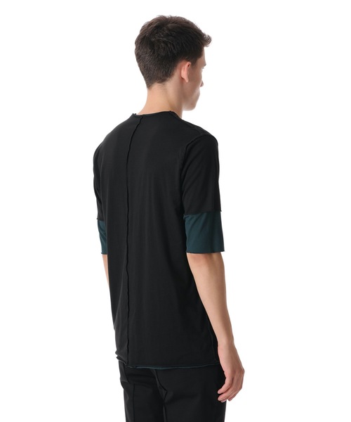 ATTACHMENT（アタッチメント）の「80/2 TIGHT TENSION JERSEY LAYERED TEE（Tシャツ/カットソー・メンズ・ブラック/グレー系その他/ダークグリーン/ライトグレー/ダークブルー・2/3/1/4）」の17枚目の写真